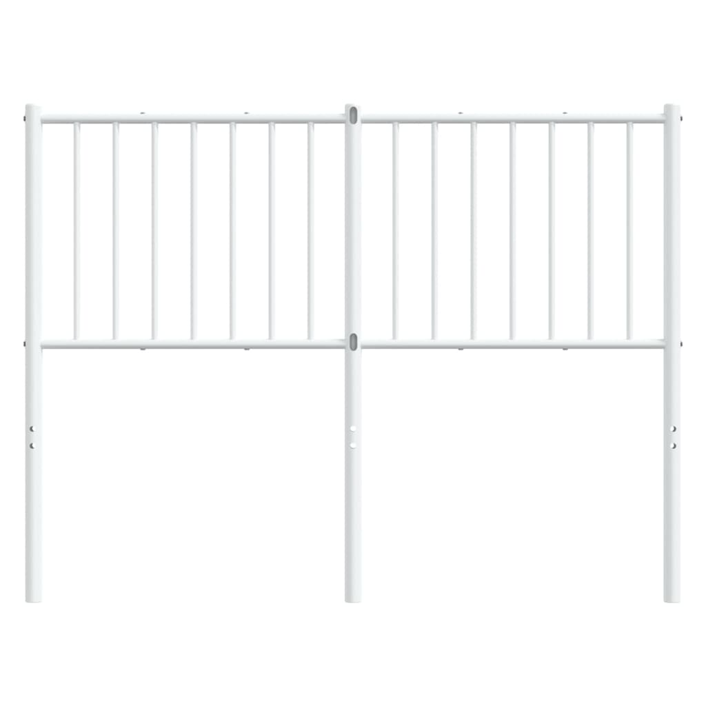 Utskiftbar sengegavl i metall hvit 120 cm