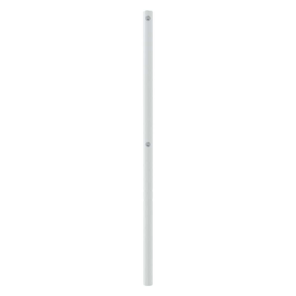 Utskiftbar sengegavl i metall hvit 200 cm