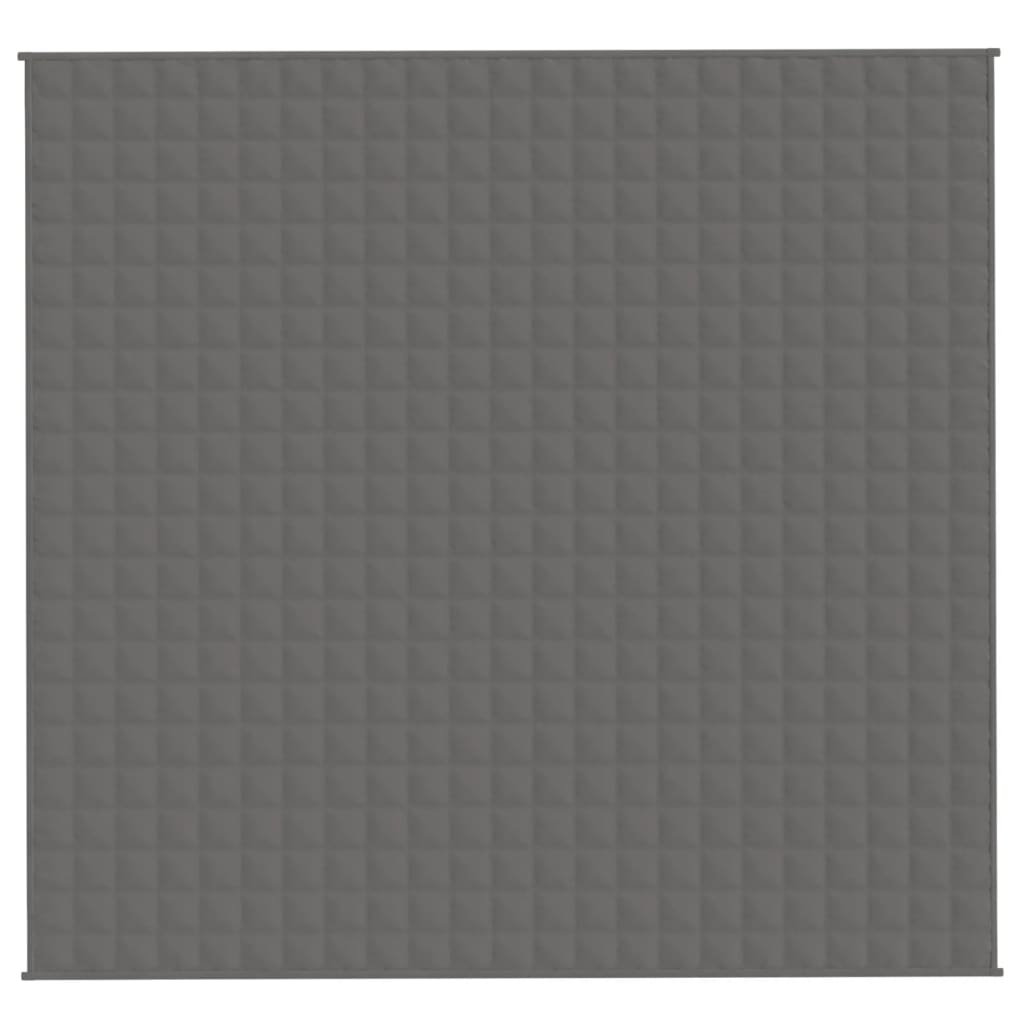 Vektdyne grå 220x230 cm 11 kg stoff vidaXL