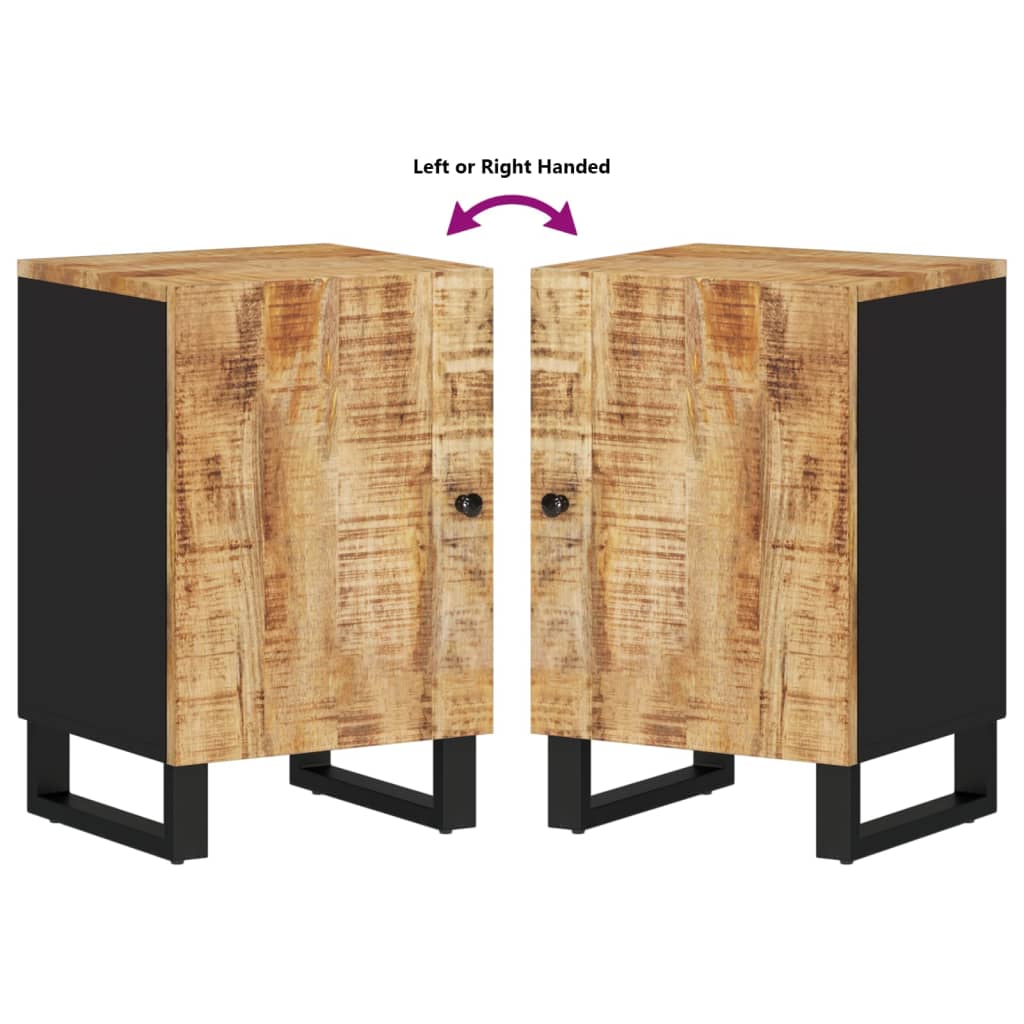 Baderomsskap 38x33x58 cm heltre mango