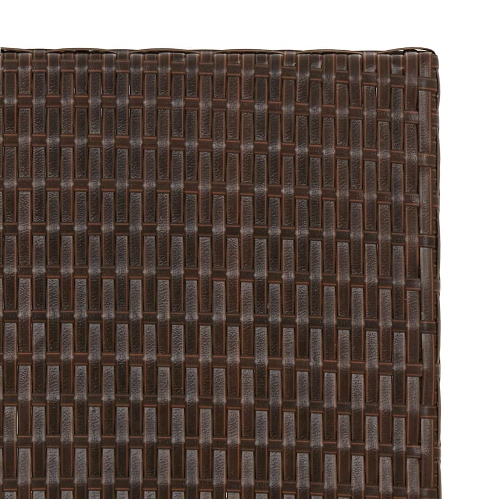 Sammenleggbart bord brun 45x35x32 cm polyrotting