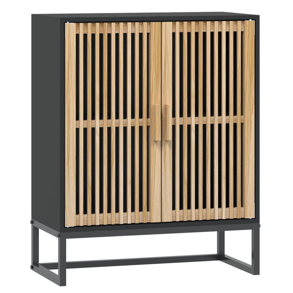 Skjenk svart 60x30x75 cm konstruert tre