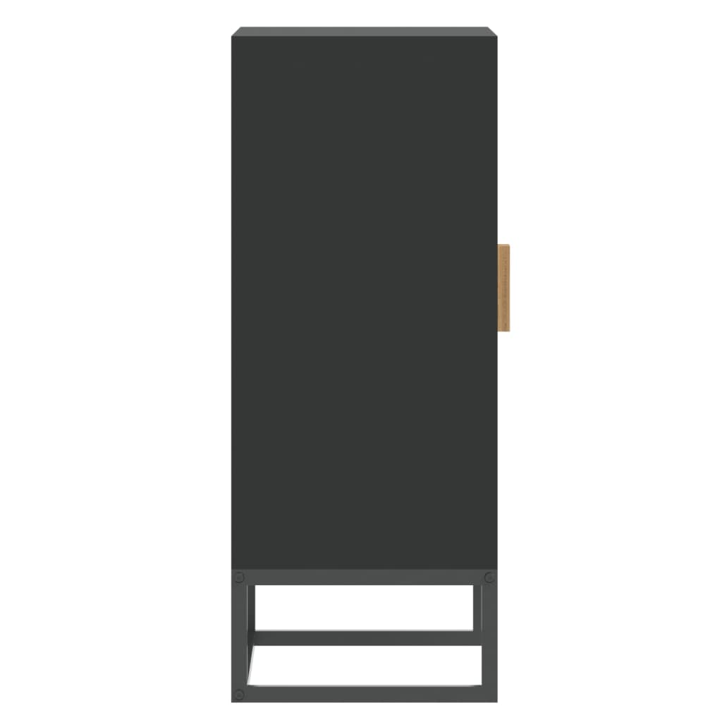 Skjenk svart 60x30x75 cm konstruert tre
