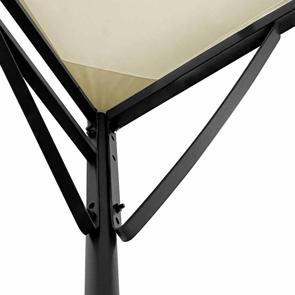 Baldakin kremhvit 4x3 m 180 g/m² stoff og stål