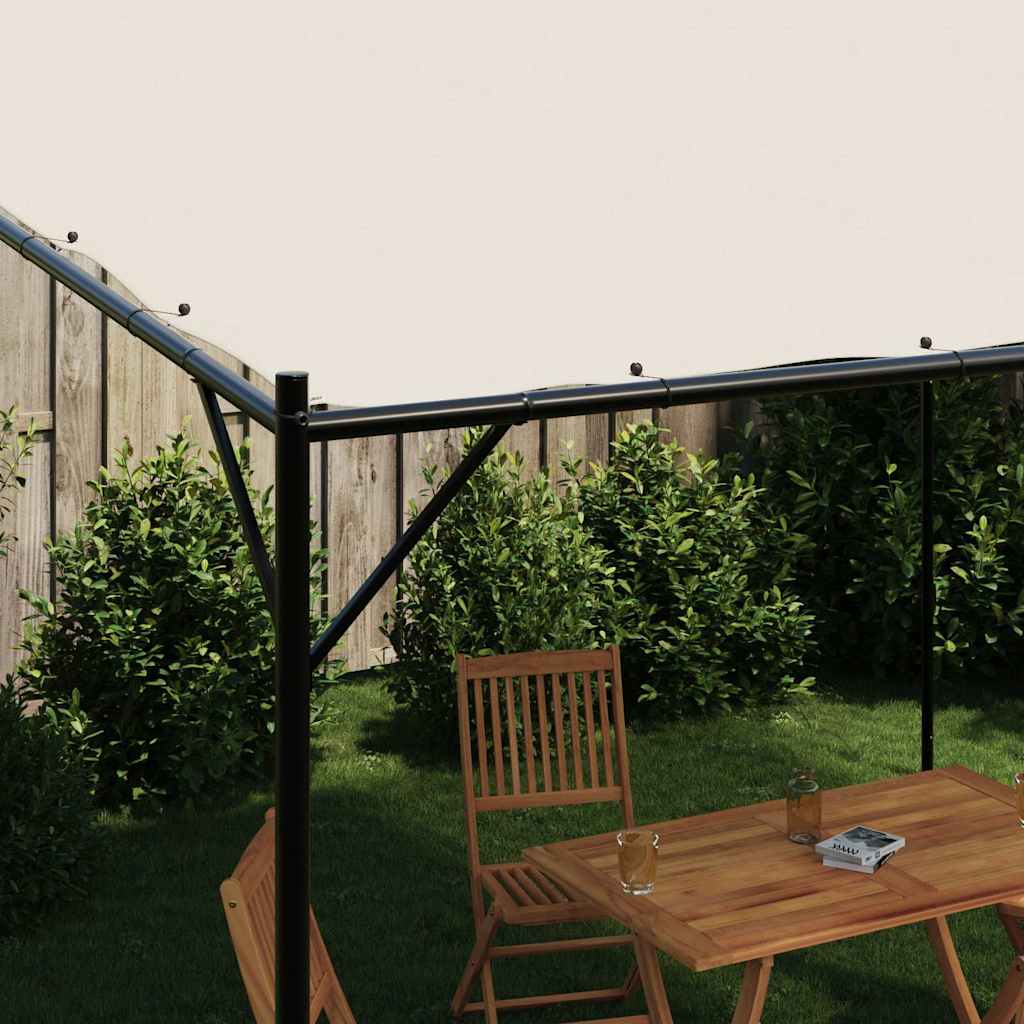 Festtelt hvit 4x4 m 180 g/m² stoff og stål