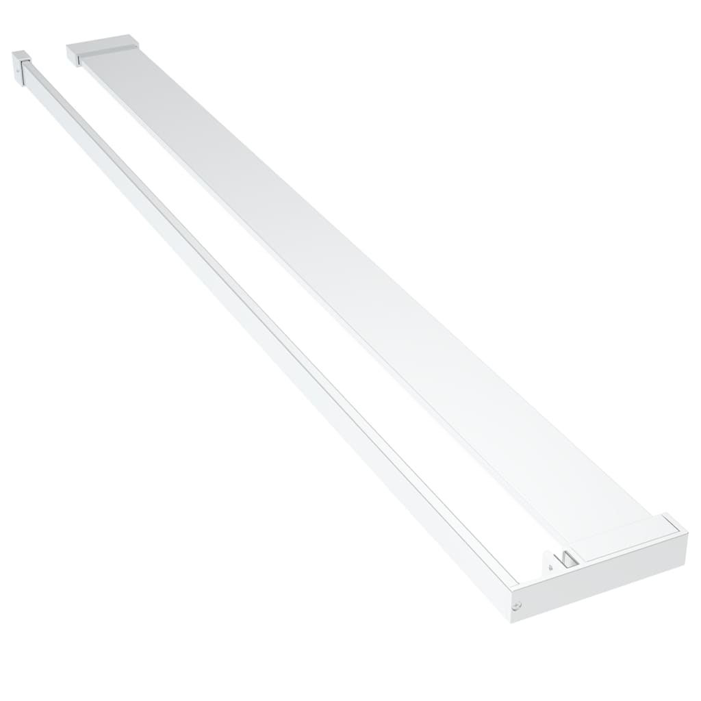Dusjhylle for dusjvegg krom 100 cm aluminium vidaXL