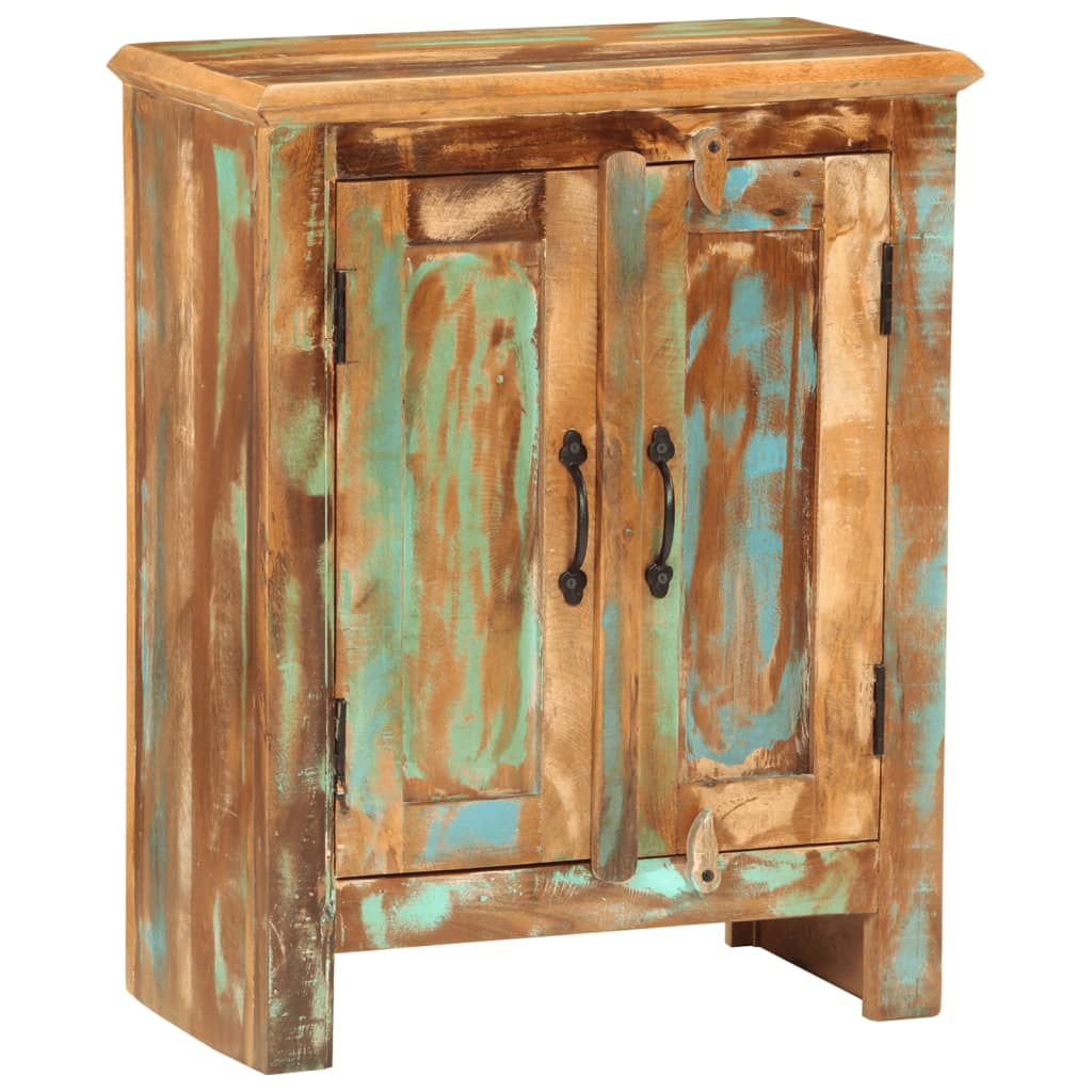 Skjenk med 2 dører 55x30x70 cm gjenvunnet heltre