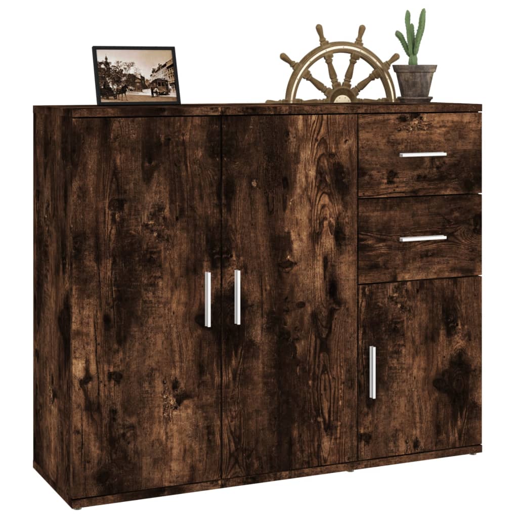 Skjenk røkt eik 91x29,5x75 cm konstruert tre