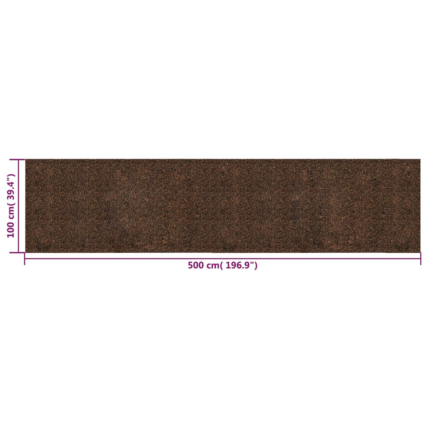 Korkrull Brun 500 x 100 cm Kork og gummi