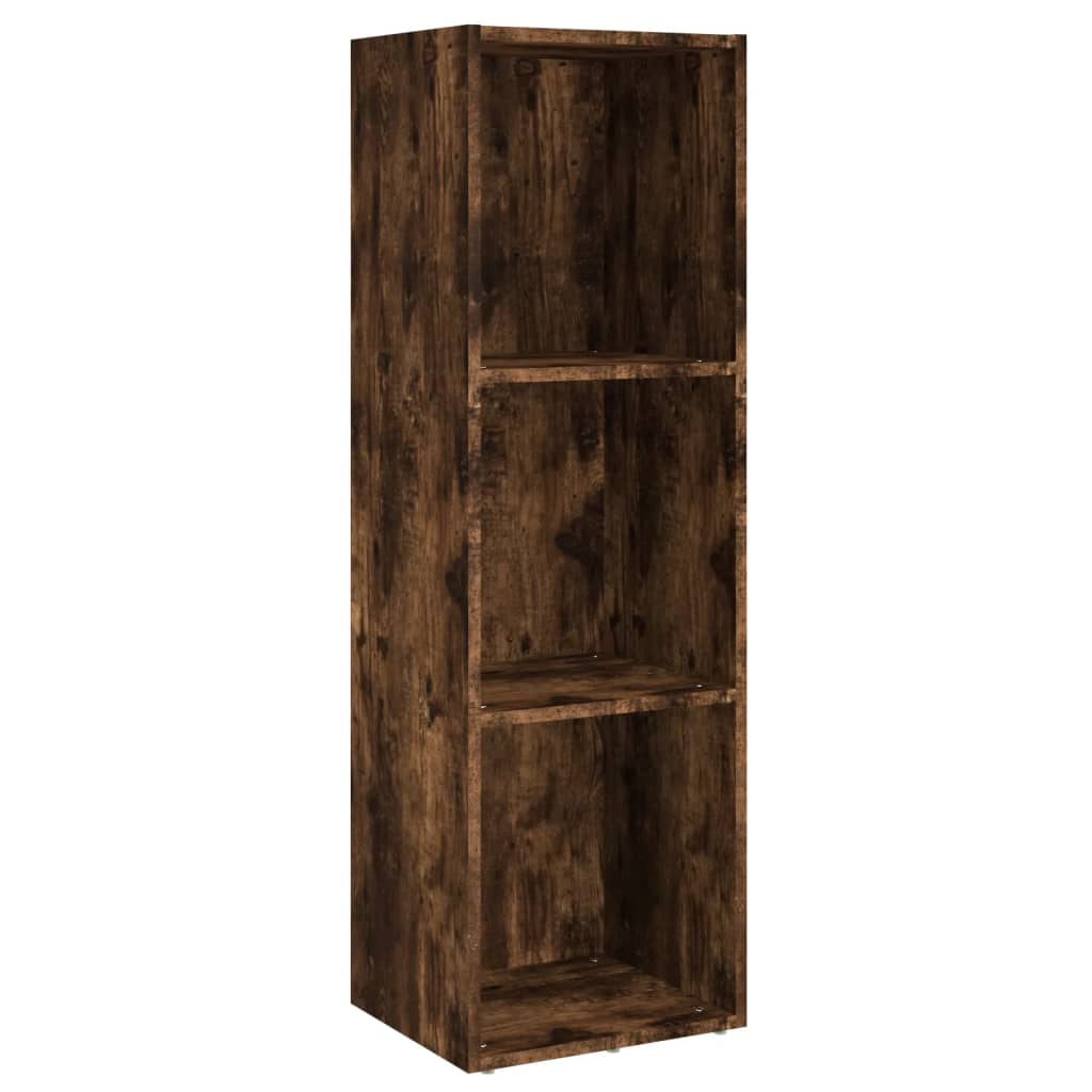 Bokhylle/TV-benk røkt eik 36x30x114 cm konstruert tre