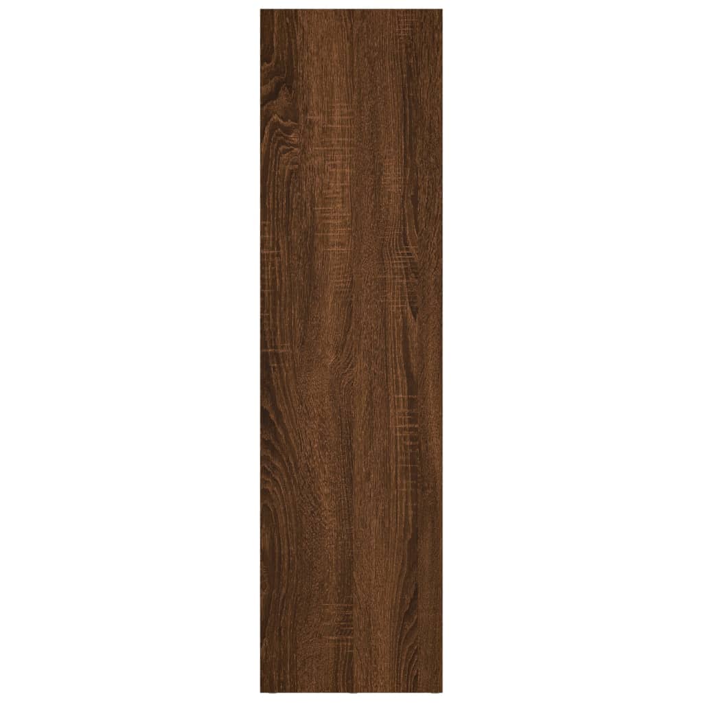 Bokhylle/TV-benk brun eik 36x30x114 cm konstruert tre
