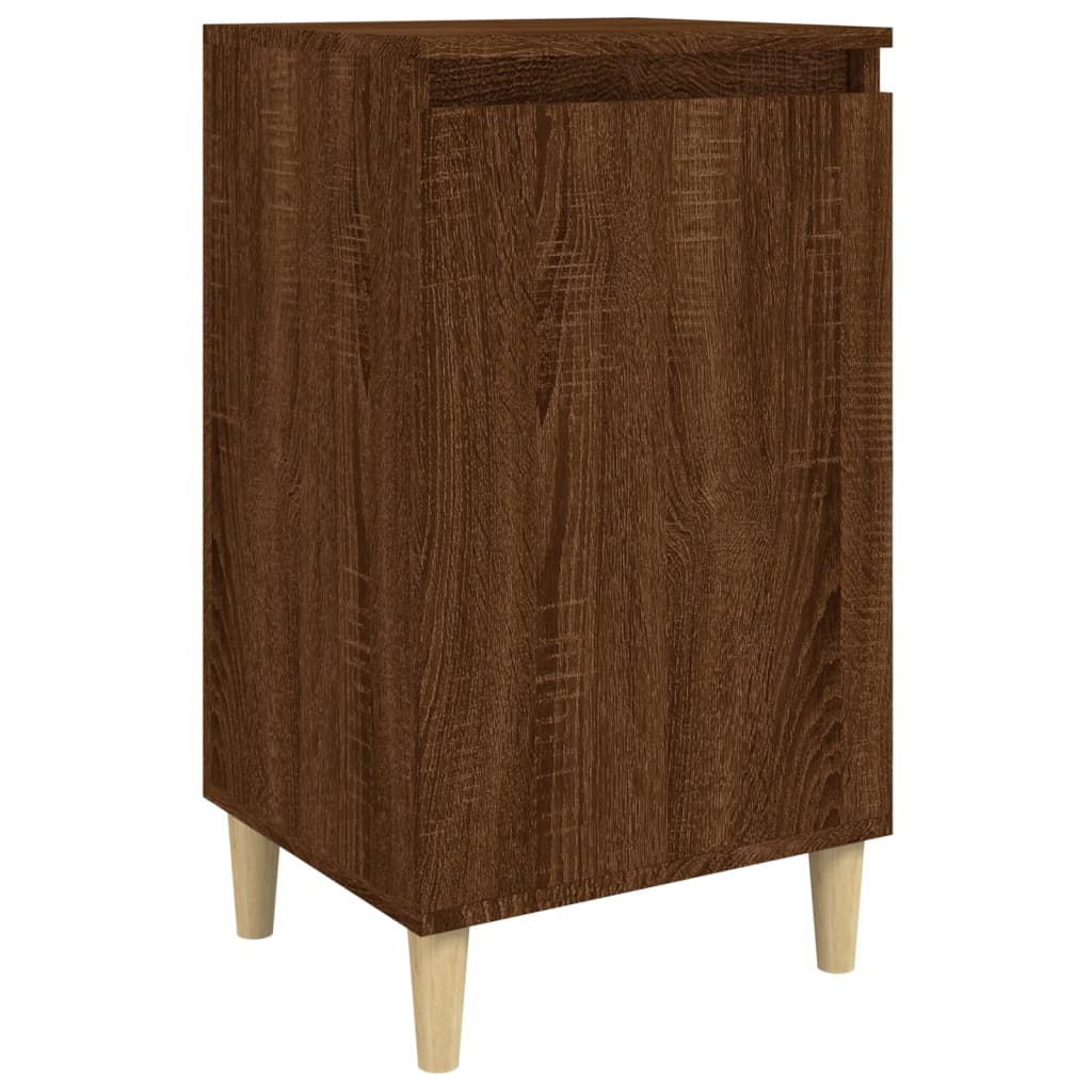 Nattbord brun eik 40x35x70 cm konstruert tre