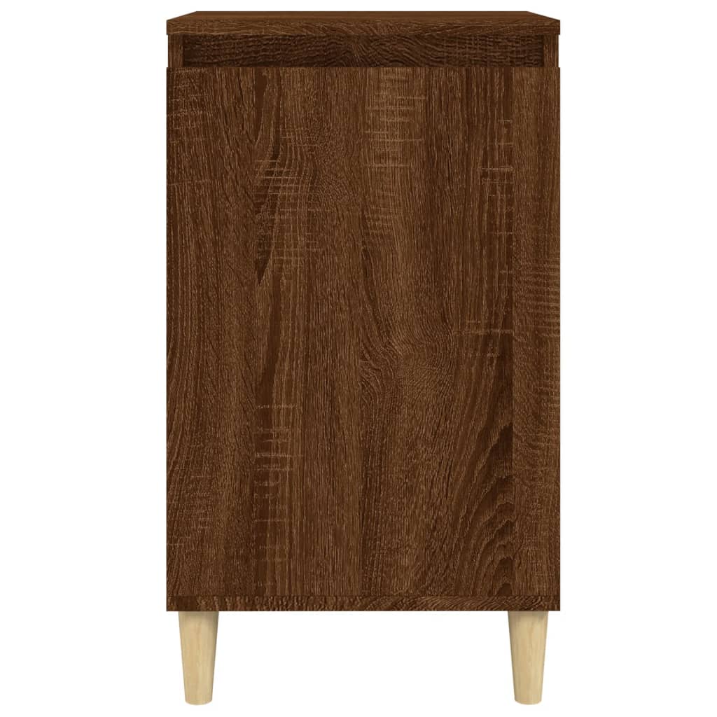 Nattbord brun eik 40x35x70 cm konstruert tre