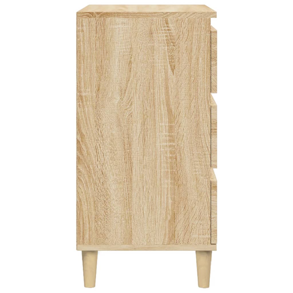 Nattbord sonoma eik 40x35x70 cm konstruert tre