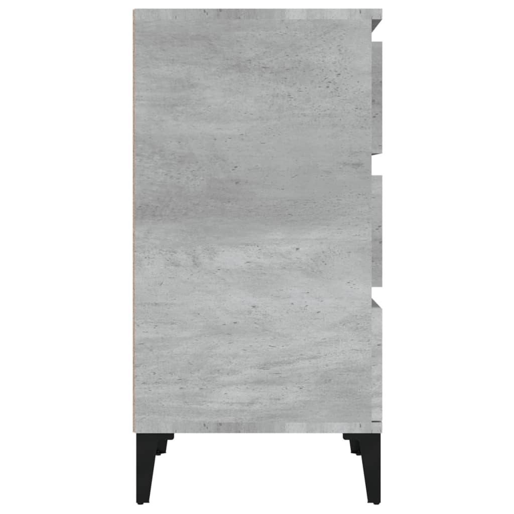 Nattbord betonggrå 40x35x70 cm konstruert tre