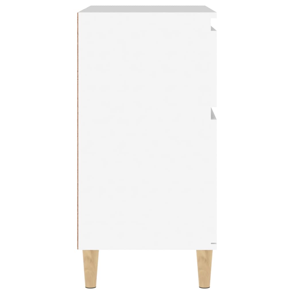 Skjenk hvit 60x35x70 cm konstruert tre