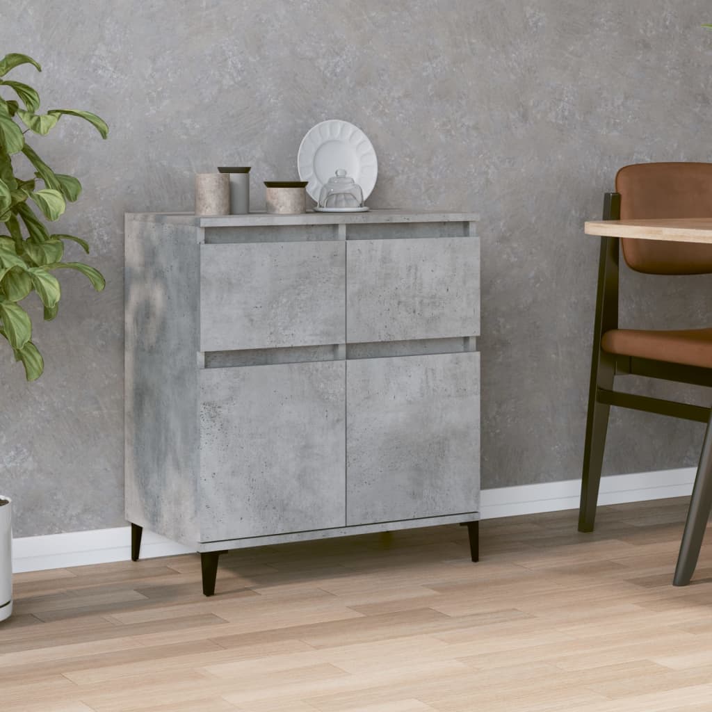 Skjenk betonggrå 60x35x70 cm konstruert tre