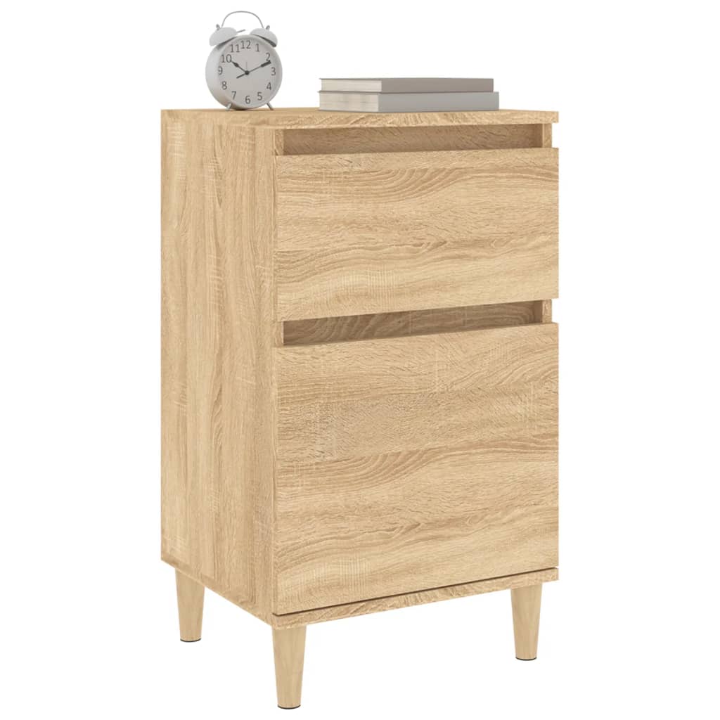 Nattbord sonoma eik 40x35x70 cm