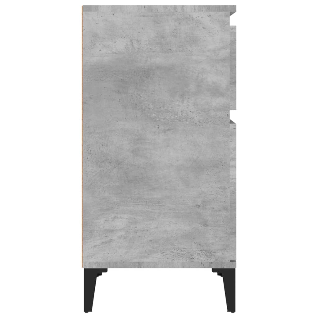 Nattbord betonggrå 40x35x70 cm
