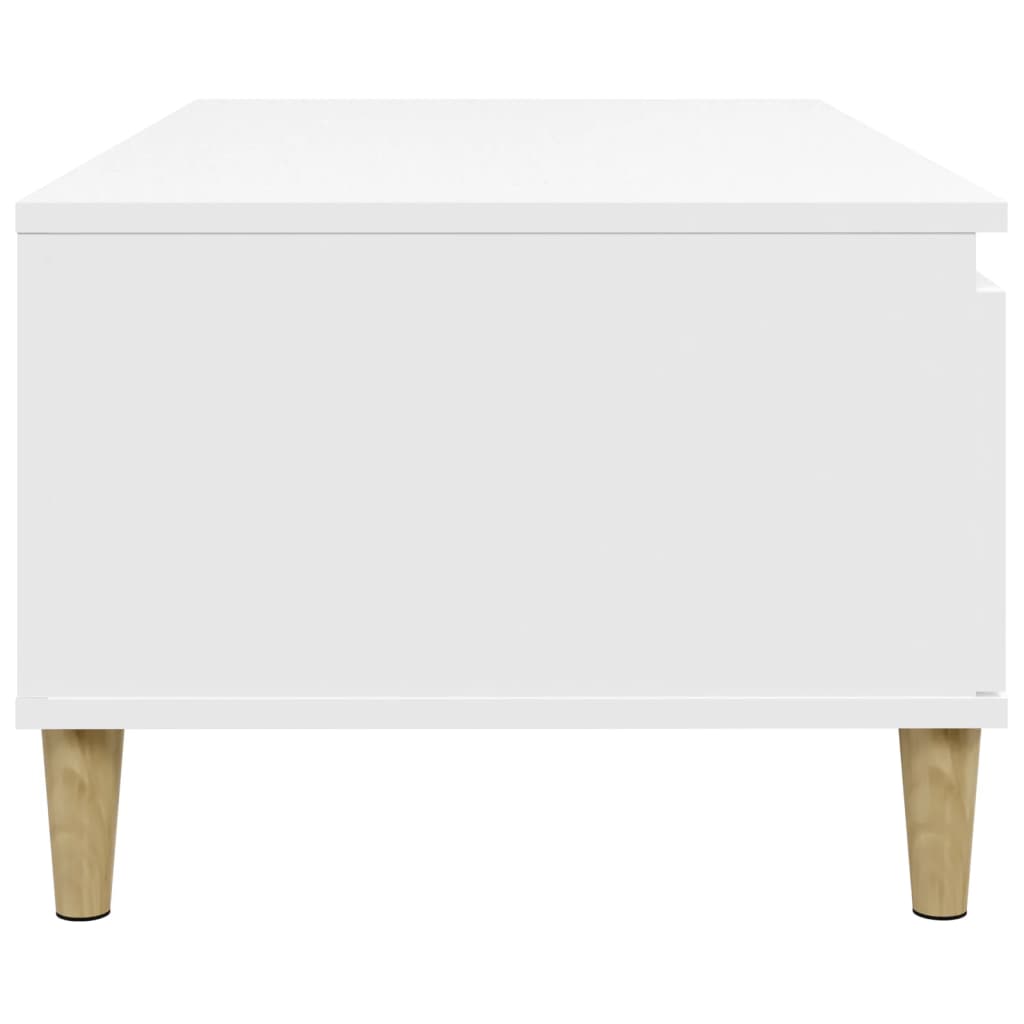 Salongbord hvit 90x50x36,5 cm konstruert tre