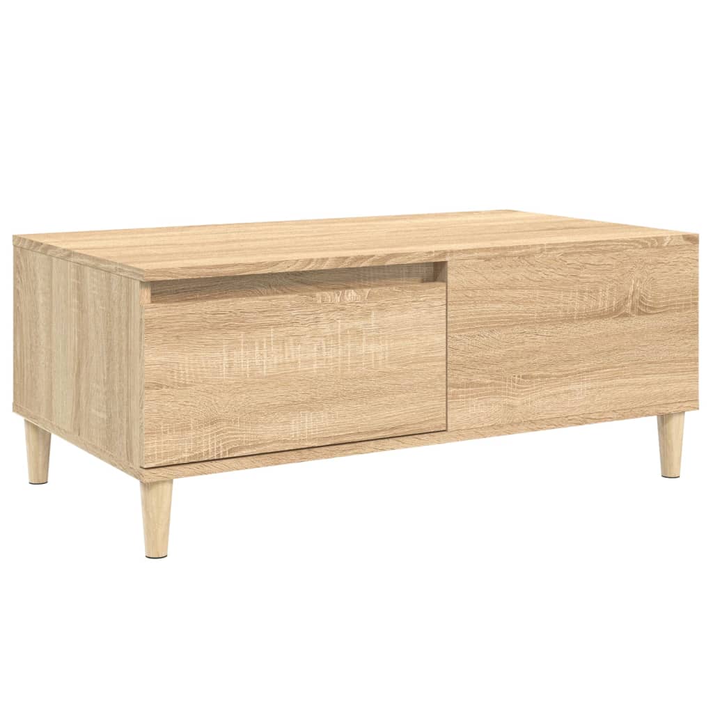 Salongbord sonoma eik 90x50x36,5 cm konstruert tre