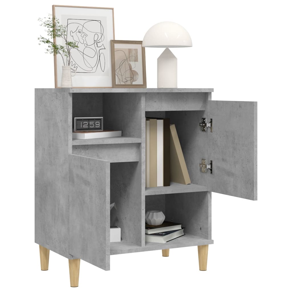 Skjenk betonggrå 60x35x70 cm konstruert tre