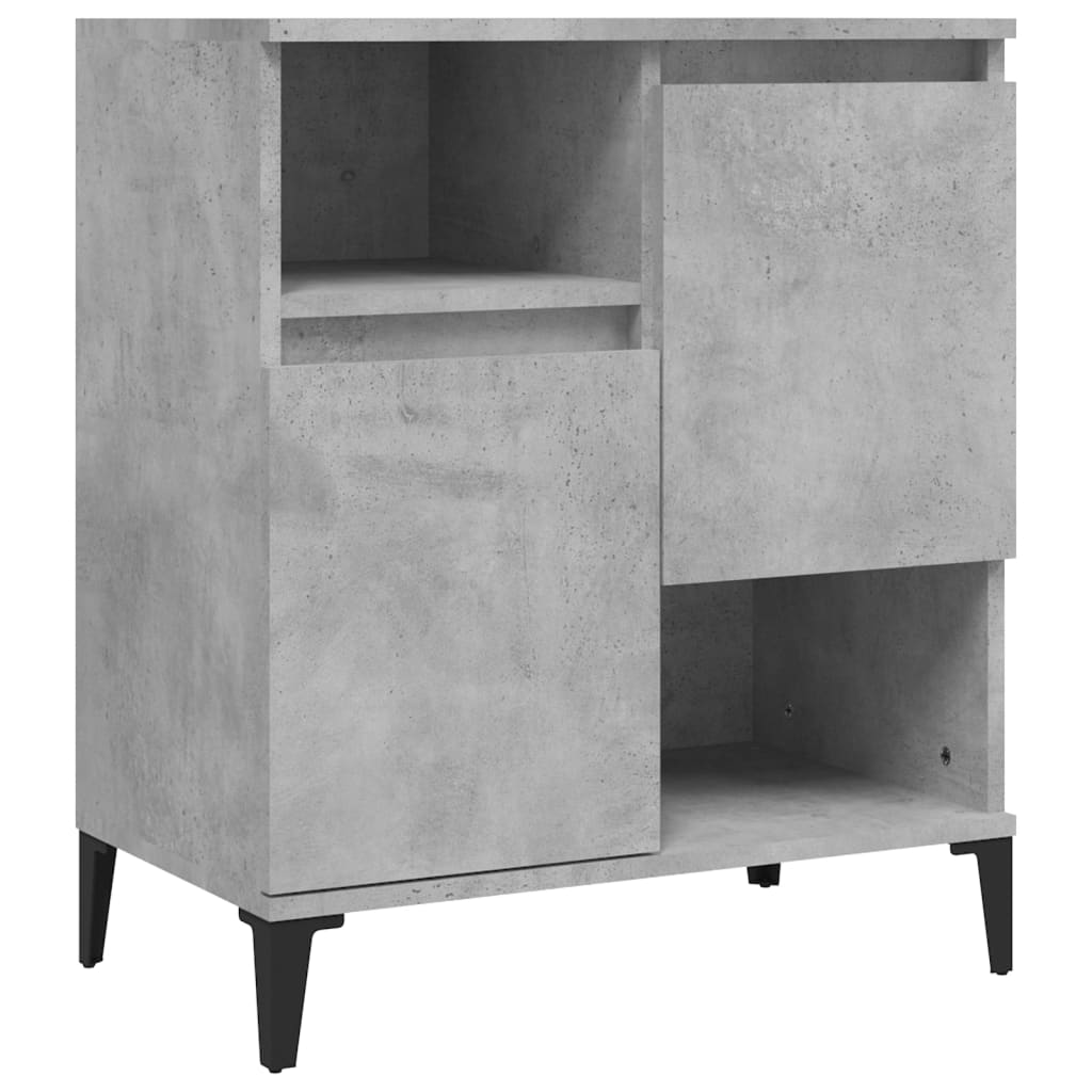 Skjenk betonggrå 60x35x70 cm konstruert tre