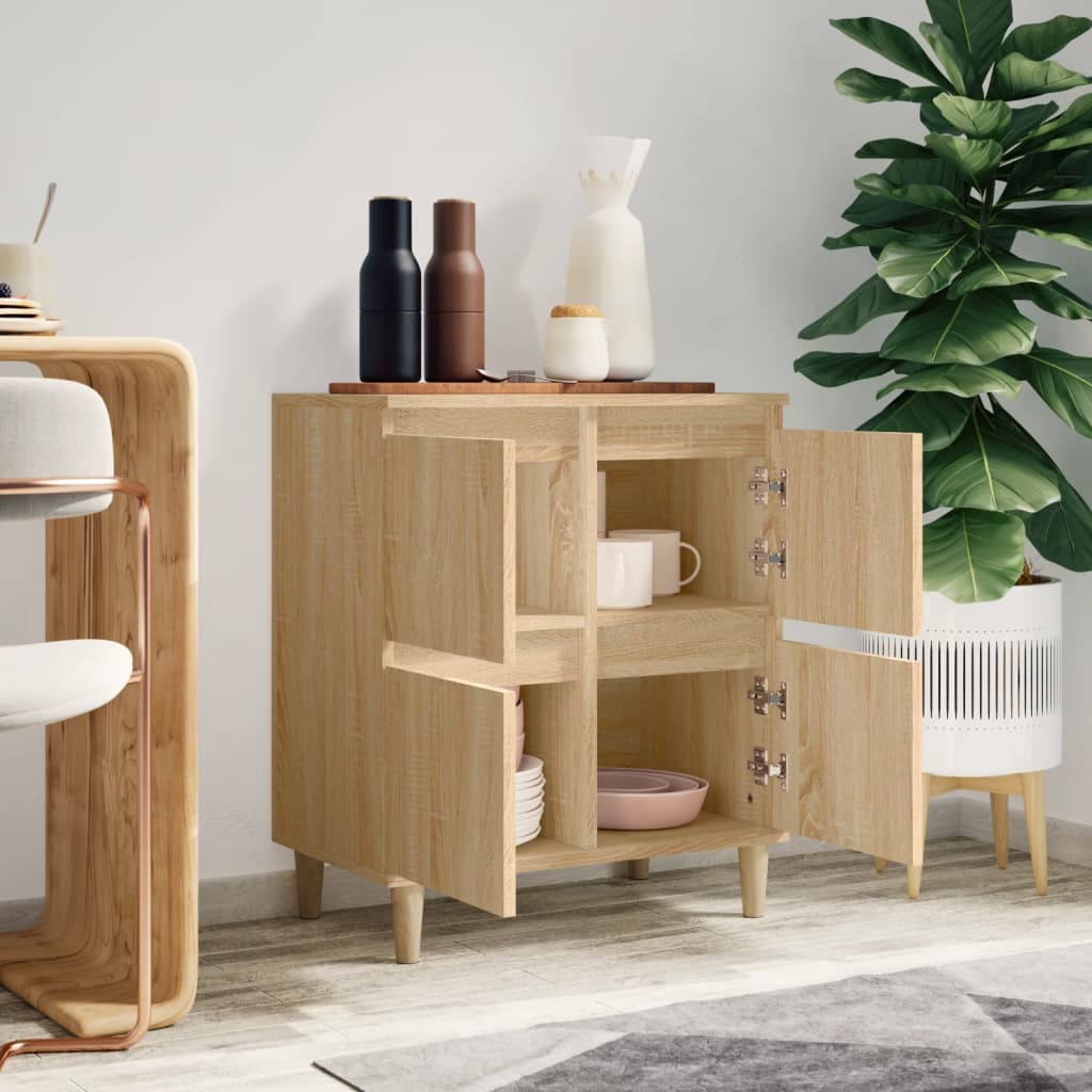 Skjenk sonoma eik 60x35x70 cm konstruert tre