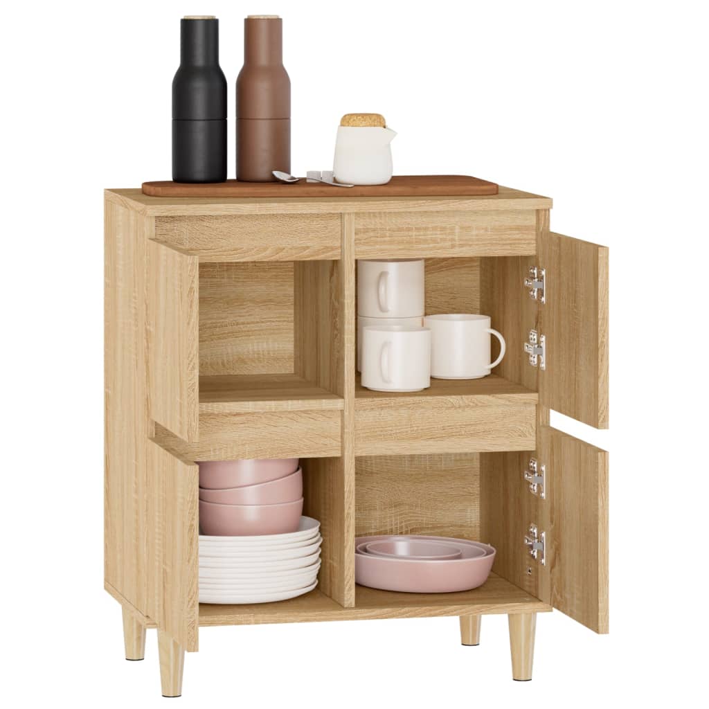 Skjenk sonoma eik 60x35x70 cm konstruert tre