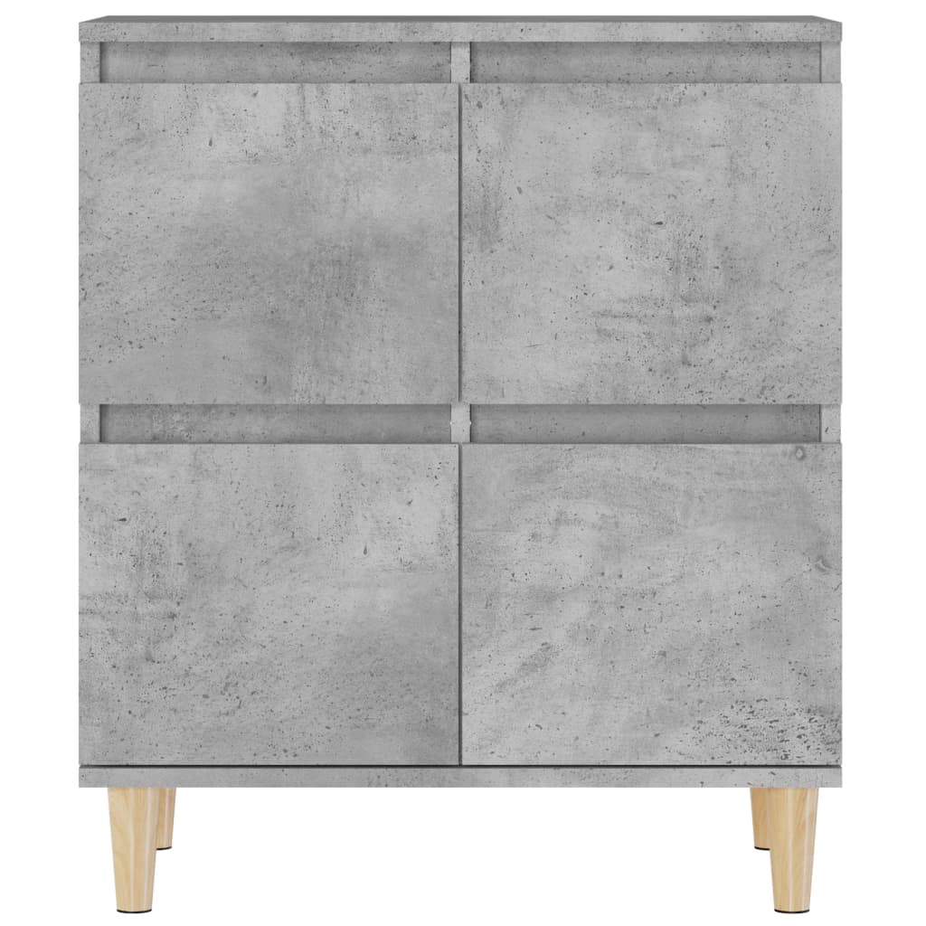 Skjenk betonggrå 60x35x70 cm konstruert tre