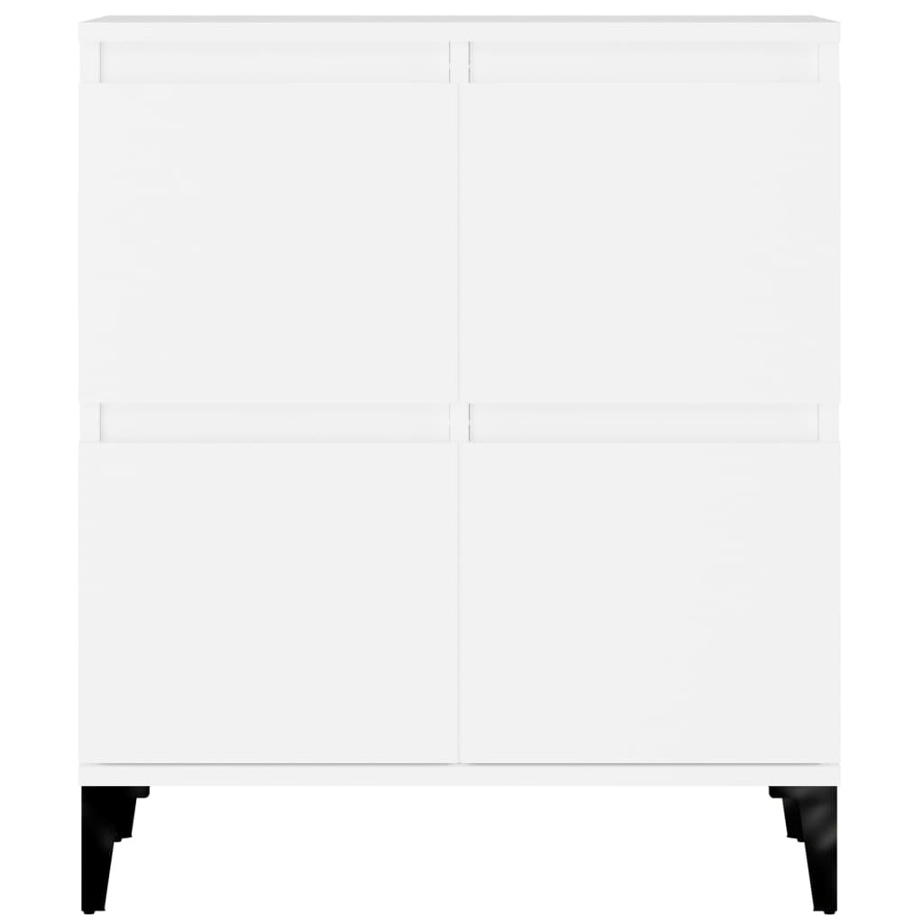 Skjenk hvit 60x35x70 cm konstruert tre