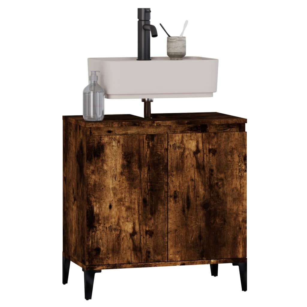 Servantskap røkt eik 58x33x60 cm konstruert tre