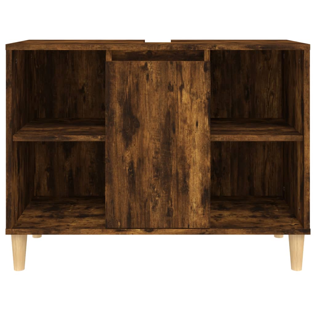 Servantskap røkt eik 80x33x60 cm konstruert tre