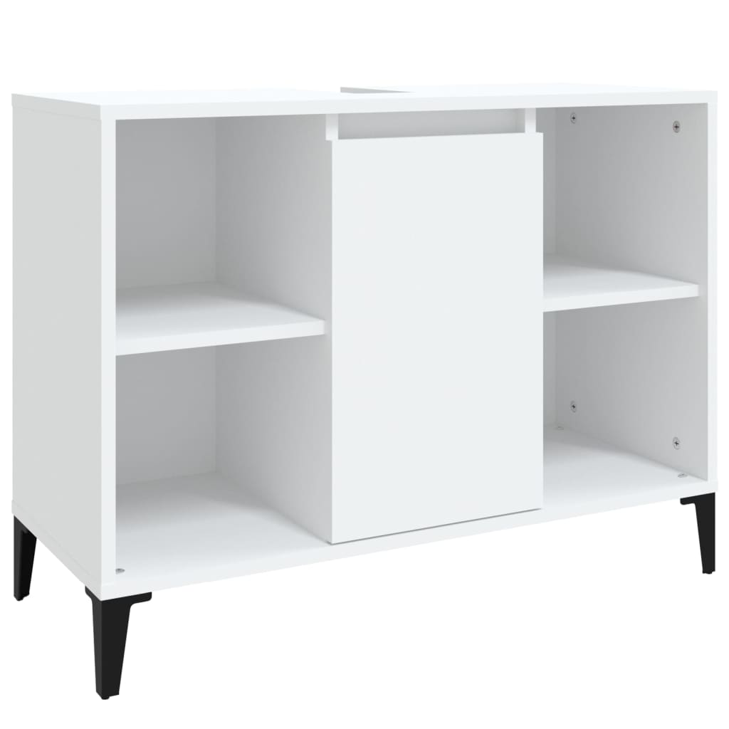 Servantskap hvit 80x33x60 cm konstruert tre