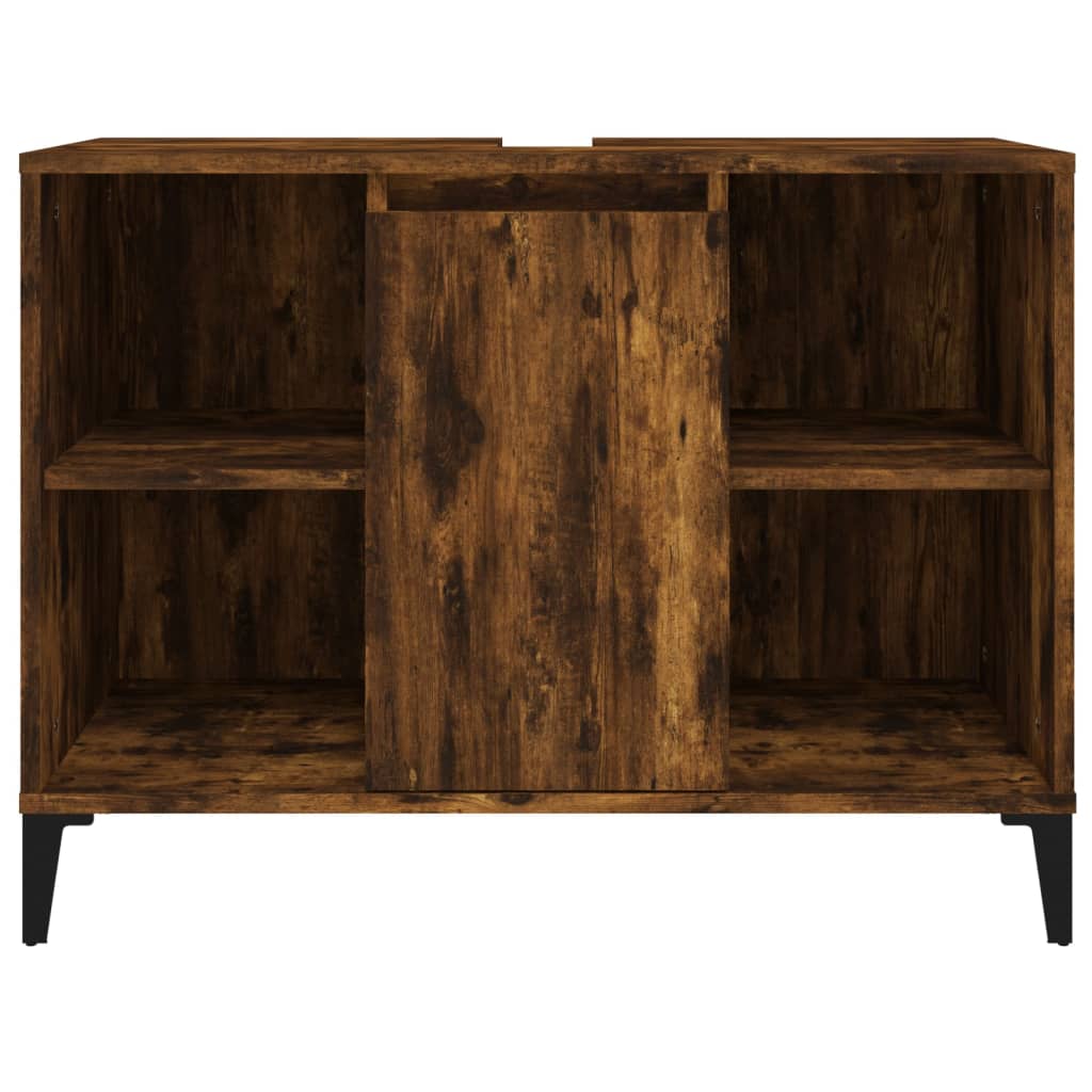 Servantskap røkt eik 80x33x60 cm konstruert tre