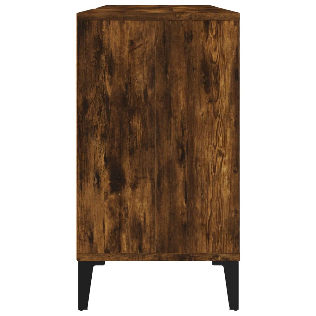 Servantskap røkt eik 80x33x60 cm konstruert tre