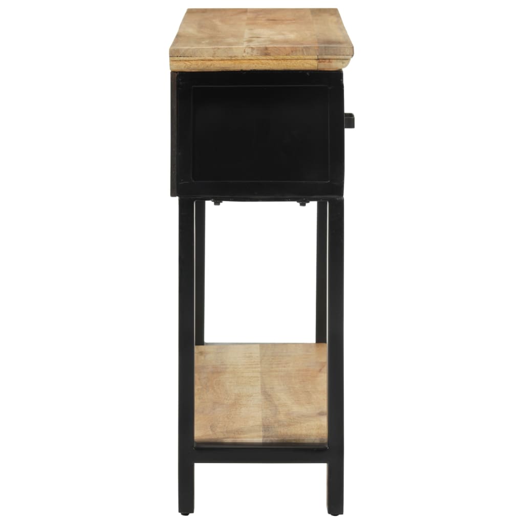 Konsollbord 110x30x75 cm grovt heltre mangotre