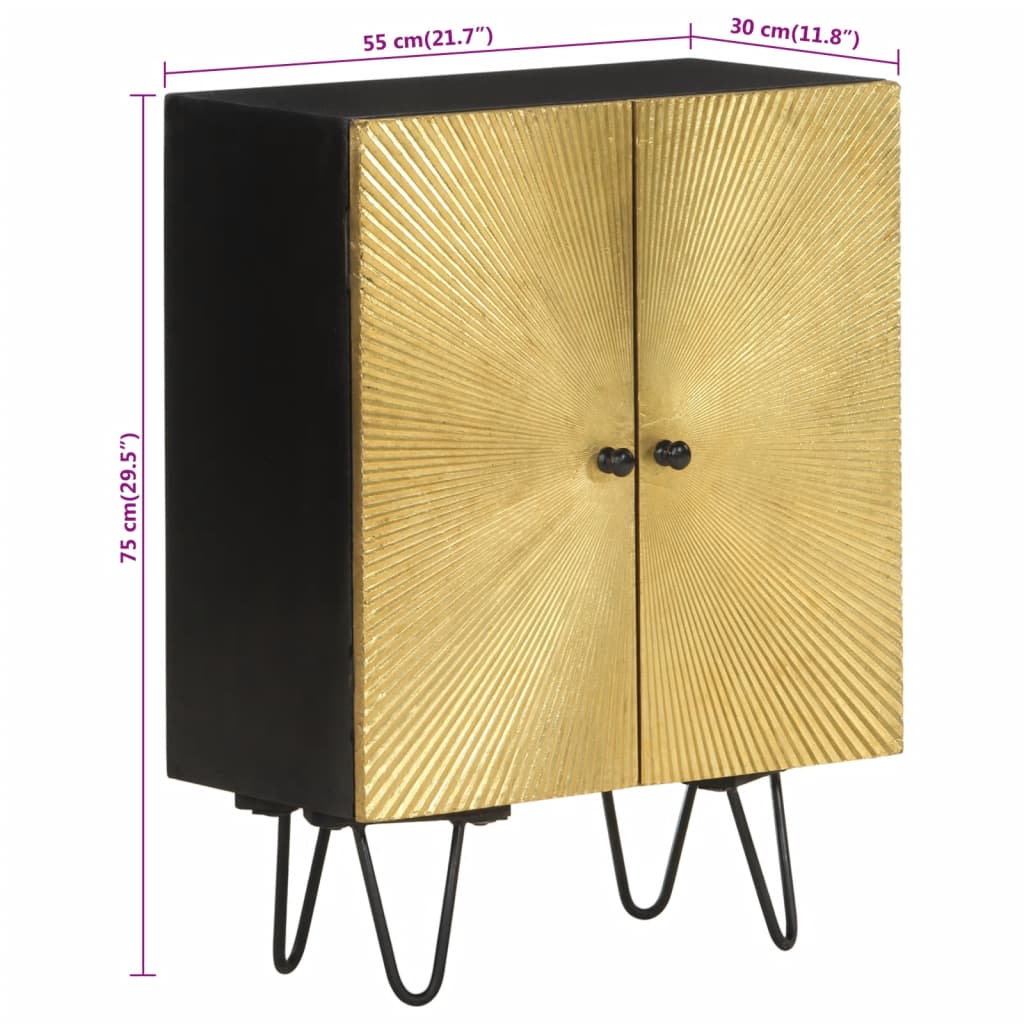Skjenk 55x30x75 cm heltre mango