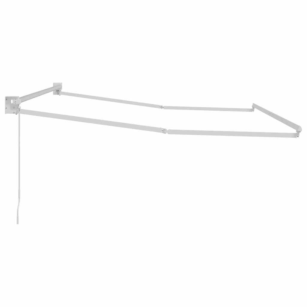 Innvendbar Markise Hvit 300 x 250 cm Aluminium vidaXL
