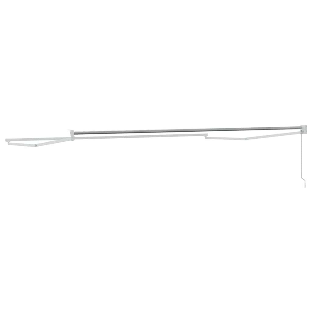 Innvendbar Markise Hvit 450 × 300 cm Aluminium vidaXL