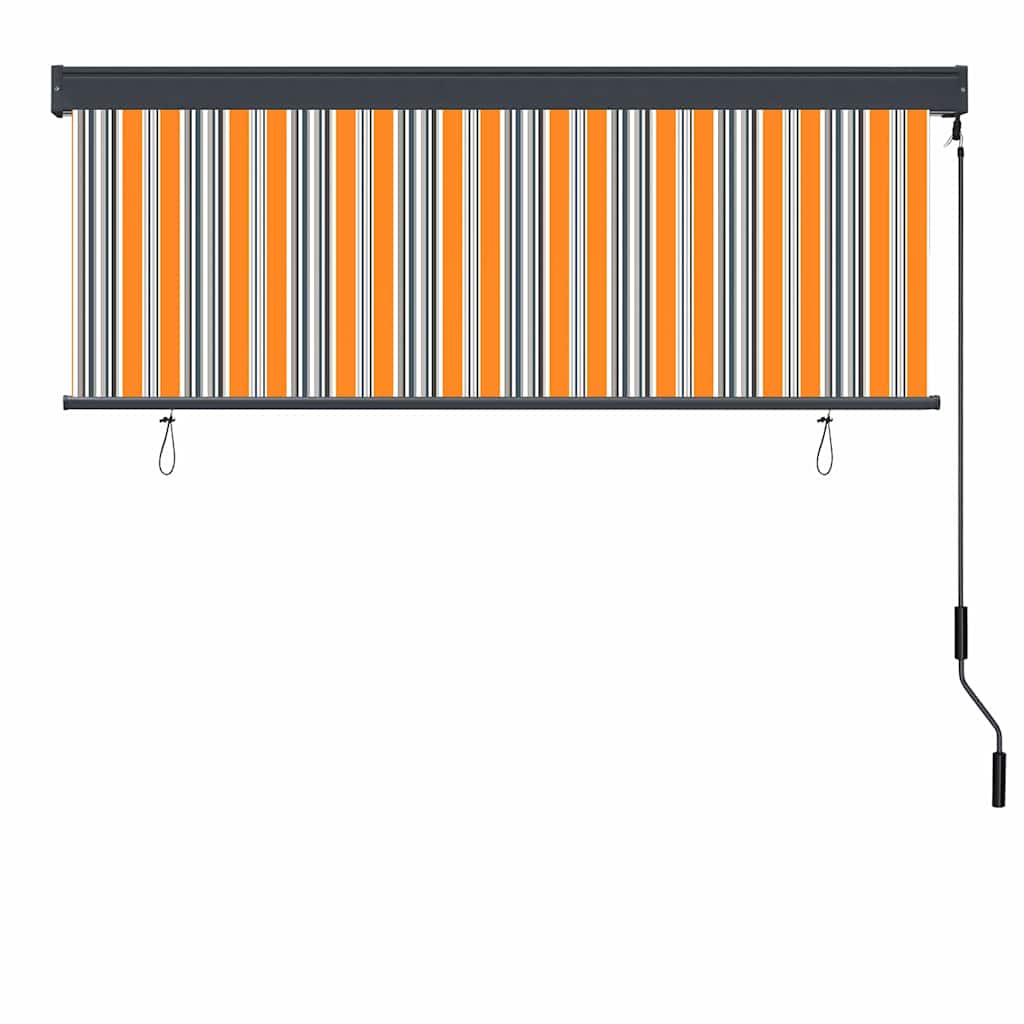 Rullegardin Gul og Blå 180 x 250 cm Stoff og Aluminium