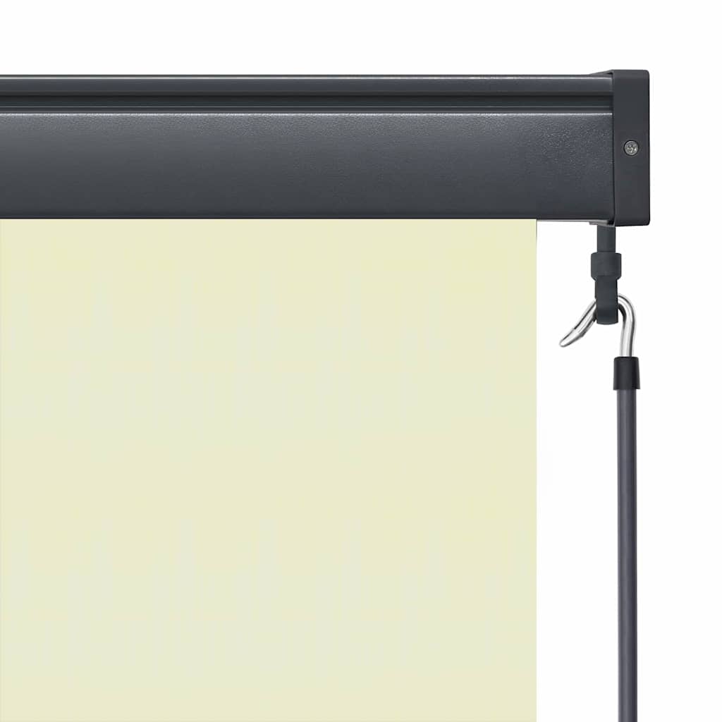 Rullegardin Krem 180 x 250 cm Stoff og Aluminium