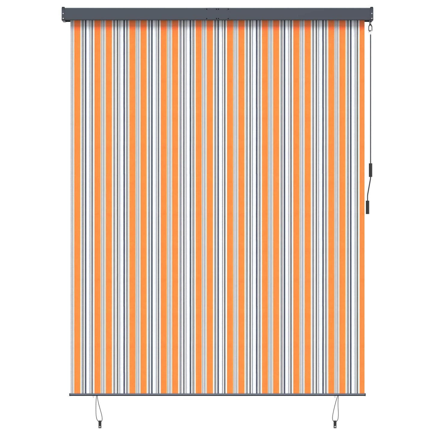 Rullegardin Gul og Blå 200 x 250 cm Stoff og Aluminium