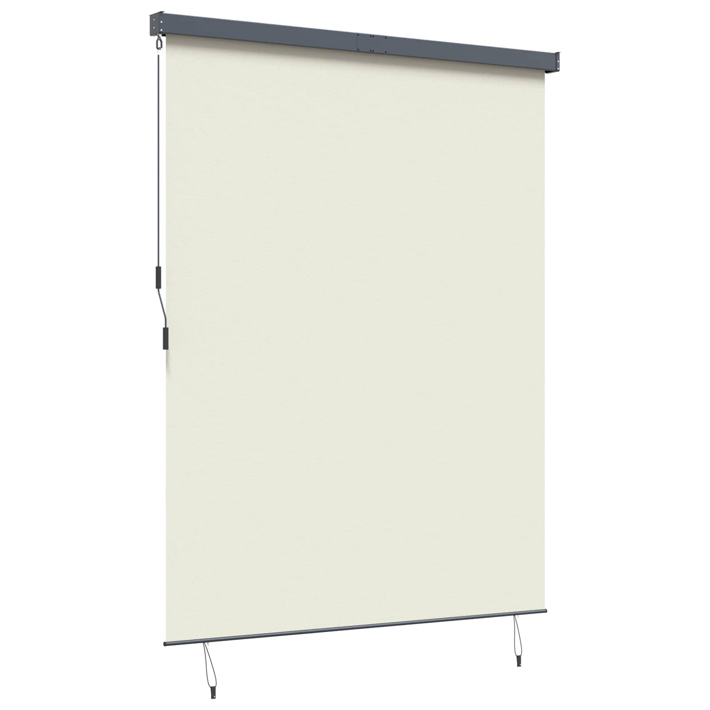 Rullegardin Krem 200 x 250 cm Stoff og Aluminium