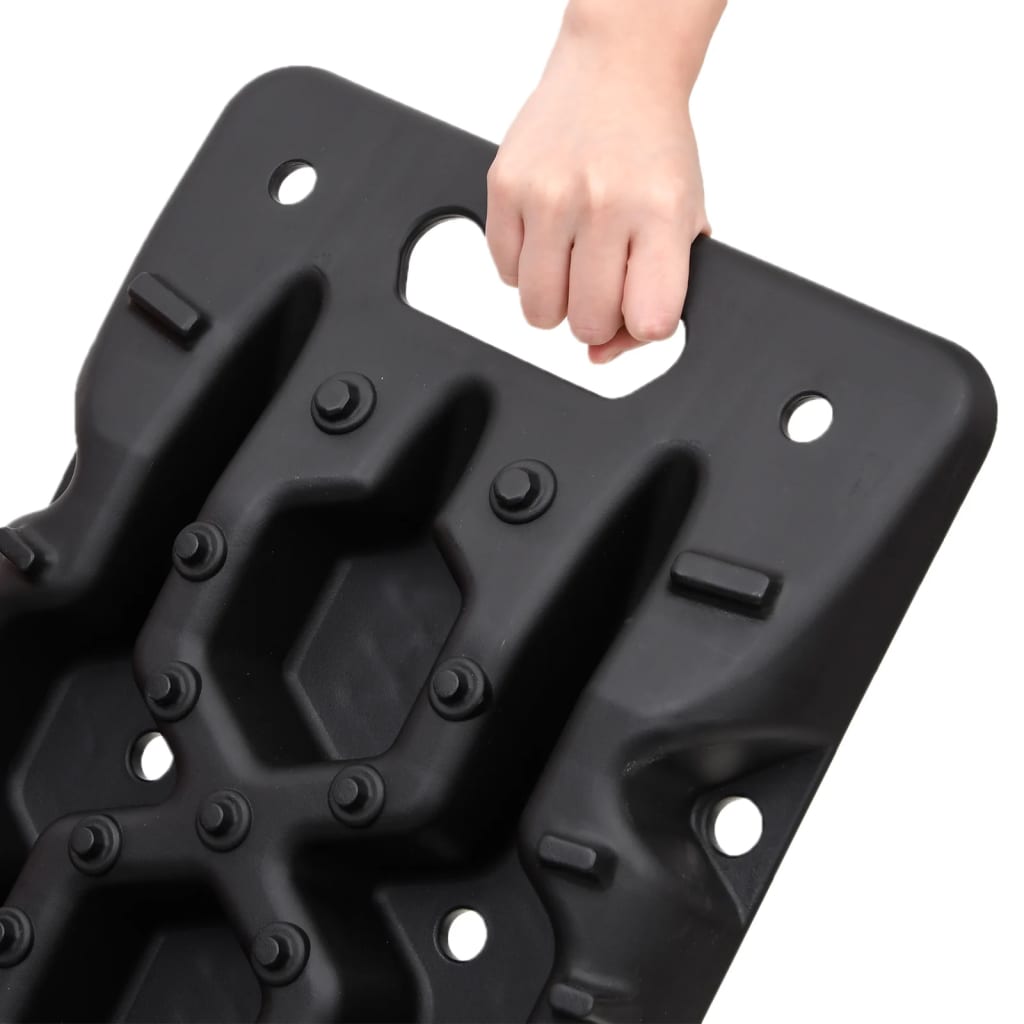 Trekkbrett 2 stk svart 107x31x7 cm nylon