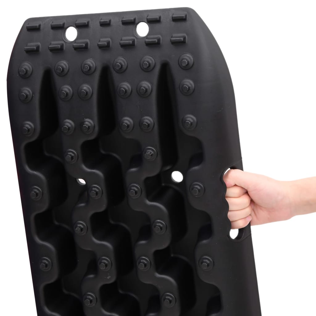 Trekkbrett 2 stk svart 106x30,5x7 cm nylon