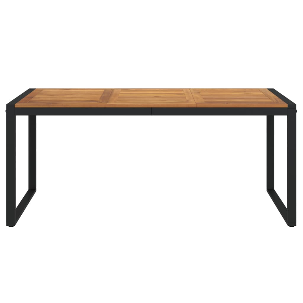 Hagebord med U-ben 180x90x75 cm heltre akasie vidaXL