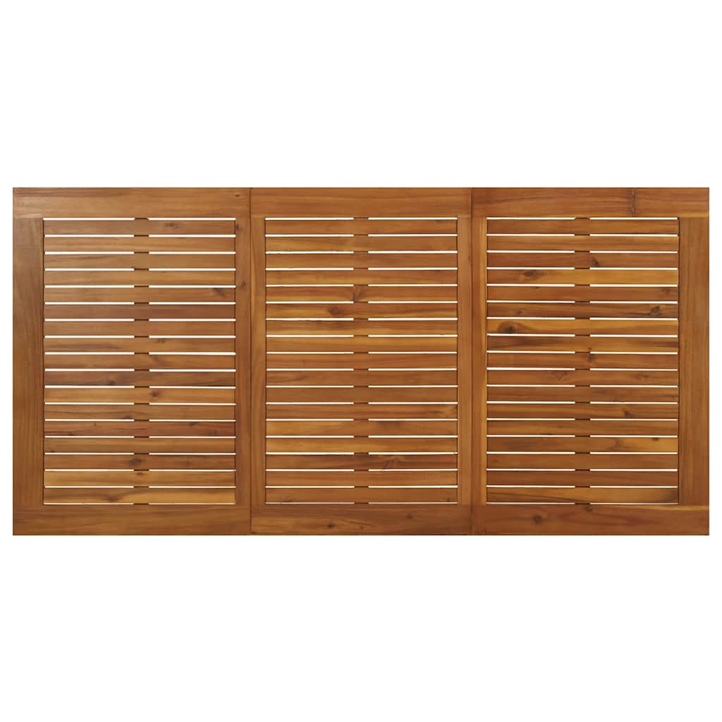 Hagebord med hårnålsben 140x80x75 cm heltre akasie