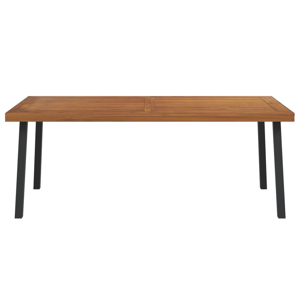 Hagebord 200x100x75 cm heltre akasie
