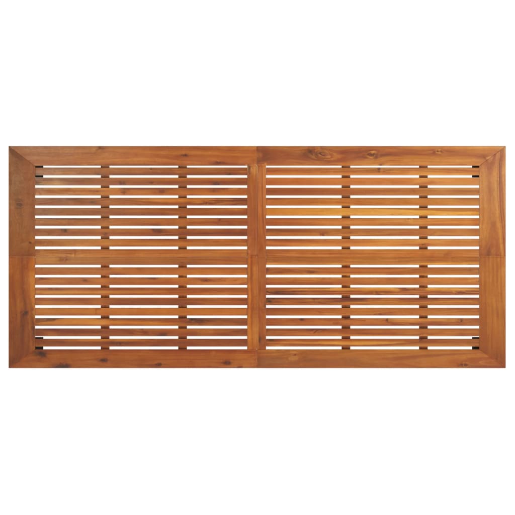 Hagebord 200x100x75 cm heltre akasie